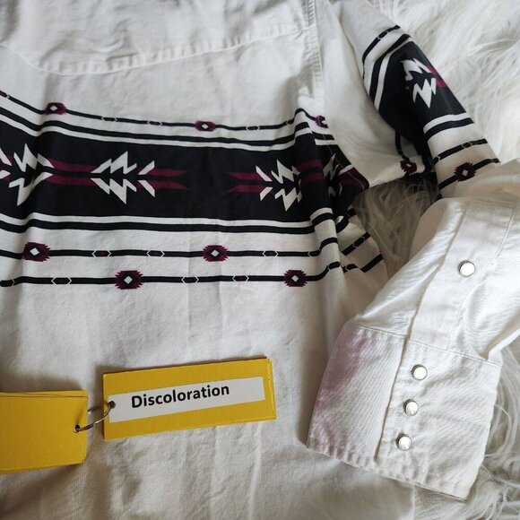 Cumberland Outfitters‎ Men's L Western Shirt Pearl Snap Aztec Long Sleeve Shirt - Picture 3 of 15